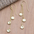 Gold-plated dangle earrings, 'Cantaloupe Fruit' - Hand Crafted Gold-Plated Dangle Earrings thumbail