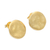 Gold-plated stud earrings, 'Kerupuk' - Handcrafted Gold-Plated Stud Earrings (image 2a) thumbail