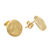 Gold-plated stud earrings, 'Kerupuk' - Handcrafted Gold-Plated Stud Earrings (image 2b) thumbail
