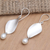 Cultured pearl dangle earrings, 'Every Eye' - Cultured Pearl and Sterling Silver Dangle Earrings (image 2b) thumbail