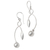 Sterling silver dangle earrings, 'Rice is Nice' - Hand Made Sterling Silver Dangle Earrings thumbail