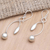 Sterling silver dangle earrings, 'Rice is Nice' - Hand Made Sterling Silver Dangle Earrings (image 2b) thumbail