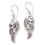 Sterling silver dangle earrings, 'Angel Woman' - Artisan Crafted Sterling Silver Dangle Earrings (image 2a) thumbail