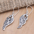 Sterling silver dangle earrings, 'Angel Woman' - Artisan Crafted Sterling Silver Dangle Earrings (image 2b) thumbail