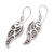 Sterling silver dangle earrings, 'Angel Woman' - Artisan Crafted Sterling Silver Dangle Earrings (image 2c) thumbail