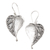 Sterling silver dangle earrings, 'Empty Love' - Sterling Silver Heart-Themed Dangle Earrings thumbail