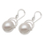 Cultured pearl dangle earrings, 'Ocean Undertow' - Balinese Pearl and Sterling Silver Dangle Earrings (image 2c) thumbail