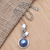 Cultured pearl pendant necklace, 'Forest by the Blue Ocean' - Blue Cultured Pearl and Sterling Silver Pendant Necklace (image 2) thumbail