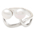 Cultured pearl cocktail ring, 'Eye See You' - Cultured Pearl and Sterling Silver Cocktail Ring (image 2e) thumbail