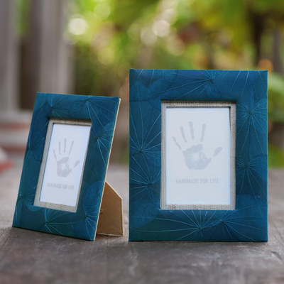 Hand Crafted Natural Fiber Photo Frames (4x6 and 3x5) - Autumn