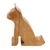 Wood phone stand, 'Dialing Cat' - Hand Made Jempinis Wood Cat Phone Stand (image 2b) thumbail