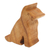 Wood phone stand, 'Dialing Dog' - Hand Carved Jempinis Wood Phone Stand (image 2a) thumbail