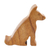 Wood phone stand, 'Dialing Dog' - Hand Carved Jempinis Wood Phone Stand (image 2b) thumbail