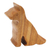 Wood phone stand, 'Dialing Dog' - Hand Carved Jempinis Wood Phone Stand (image 2c) thumbail