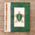 Natural fiber journal, 'Tortoise Thoughts in Green' - Green Natural Fiber Turtle-Motif Journal (image 2) thumbail