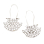 Sterling silver drop earrings, 'Bright Marquee' - Hand Made Sterling Silver Drop Earrings thumbail