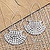 Sterling silver drop earrings, 'Bright Marquee' - Hand Made Sterling Silver Drop Earrings (image 2b) thumbail