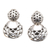 Sterling silver dangle earrings, 'Scale Back in Silver' - Hand Made Sterling Silver Dangle Earrings