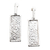 Sterling silver dangle earrings, 'Reflecting Mirror' - Hand Crafted Sterling Silver Dangle Earrings