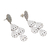 Sterling silver dangle earrings, 'Christmas Pears' - Handcrafted Sterling Silver Dangle Earrings (image 2b) thumbail