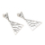 Sterling silver dangle earrings, 'Broken Window' - Sterling Silver Triangular Dangle Earrings (image 2b) thumbail