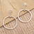 Sterling silver dangle earrings, 'Throw for a Loop' - Round Sterling Silver Dangle Earrings from Bali (image 2) thumbail