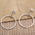 Sterling silver dangle earrings, 'Throw for a Loop' - Round Sterling Silver Dangle Earrings from Bali (image 2b) thumbail