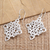 Sterling silver dangle earrings, 'Late-Night Party' - Handcrafted Sterling Silver Dangle Earrings (image 2b) thumbail