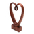 Wood statuette, 'Valentine Edition' - Hand Carved Suar Wood Heart Sculpture (image 2b) thumbail
