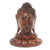 Wood statuette, 'Silent Buddha' - Hand Crafted Suar Wood Buddha Statuette