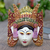 Wood mask, 'Colorful Legong Keraton' - Colorful Balinese Suar Wood Legong Keraton Dance Mask (image 2) thumbail