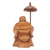 Holzstatuette - handgeschnitzte Buddha-Statuette