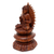 Wood sculpture, 'King Buddha' - Hand Crafted Suar Wood Buddha Sculpture (image 2b) thumbail