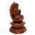 Wood sculpture, 'King Buddha' - Hand Crafted Suar Wood Buddha Sculpture (image 2c) thumbail