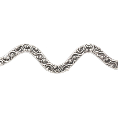 Halskette mit Kragen aus Sterlingsilber - Dekorative Kragenhalskette aus Sterlingsilber
