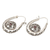 Garnet drop earrings, 'New Flavor' - Handmade Sterling Silver and Garnet Drop Earrings