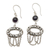 Amethyst dangle earrings, 'Buyan Lake in Purple' - Hand Made Sterling Silver and Amethyst Dangle Earrings