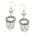 Cultured pearl dangle earrings, 'Buyan Lake in White' - Artisan Made Sterling Silver and Cultured Pearl Earrings