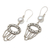 Cultured pearl dangle earrings, 'Buyan Lake in White' - Artisan Made Sterling Silver and Cultured Pearl Earrings