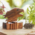Wood puzzle box, 'Eagle Feathers' - Suar Wood Eagle-Motif Puzzle Box (image 2j) thumbail