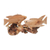 estatuilla de madera - Estatuilla de pez de madera de jempinis tallada a mano