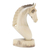 Hibiscus wood statuette, 'Horse Guard' - Handmade Hibiscus Wood Horse Head Statuette (image 2b) thumbail