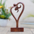 Wood statuette, 'Love Dancing' - Artisan Crafted Suar Wood Sculpture (image 2b) thumbail