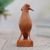 Wood statuette, 'Baby Dove' - Hand Made Suar Wood Bird Sculpture (image 2b) thumbail