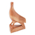 Wood statuette, 'Baby Dove' - Hand Made Suar Wood Bird Sculpture (image 2c) thumbail