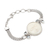Blue topaz pendant bracelet, 'Full Moon Beauty' - Blue Topaz and Sterling Silver Moon-Themed Bracelet (image 2c) thumbail
