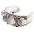 Amethyst and citrine cuff bracelet, 'Rainbow Moon' - Hand Crafted Amethyst and Citrine Cuff Bracelet (image 2d) thumbail
