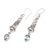Blue topaz dangle earrings, 'Blue Lantern' - Handmade Sterling Silver and Blue Topaz Dangle Earrings (image 2c) thumbail