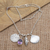 Amethyst pendant necklace, 'Ocean Trip' - Amethyst and Sterling Silver Shell-Motif Pendant Necklace thumbail
