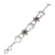 Garnet link bracelet, 'World Ocean' - Garnet and Sterling Silver Shell-Motif Link Bracelet